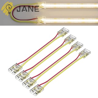 Jane แถบเชื่อมต่อสายไฟ LED COB พลาสติก ทองแดง 3 ขา 10 มม. อุปกรณ์เสริม