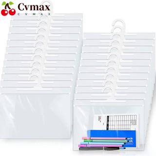 Cvmax กระเป๋าเก็บปากกา PVC แบบใส มีซิปล็อค ขนาดใหญ่ กันน้ํา สําหรับห้องเรียน