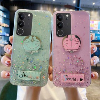 เคสโทรศัพท์มือถือแบบนิ่ม ใส ลายโดราเอมอน ท้องฟ้ากลางคืน สําหรับ VIVO V29 Pro V29E V29E V29 Pro