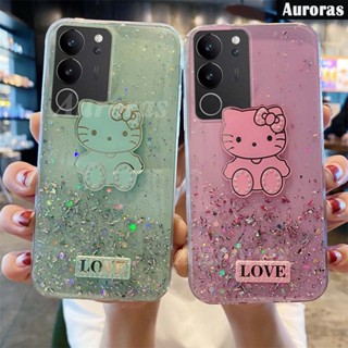 เคสโทรศัพท์มือถือนิ่ม แบบใส ปิดด้านหลัง ลายการ์ตูนคิตตี้ สําหรับ VIVO V29E V29 Pro V29 Pro V29E