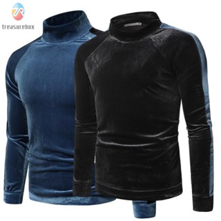 【TRSBX】Men Turtleneck Casual Comfortable Fashion High Collar Leisure Pullover