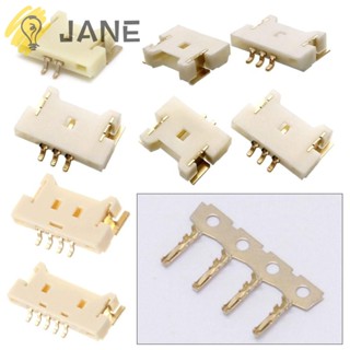 Jane ตัวเชื่อมต่อสายไฟ SMD พลาสติก ทองแดง 2 3 4 5 พิน Mx1.25 มม. 10 ชิ้น