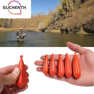 Suchenth ปลั๊กซ้อมตกปลา PVC ออกแบบพิเศษ อุปกรณ์เสริม สําหรับฝึกตกปลา 5 ชิ้น