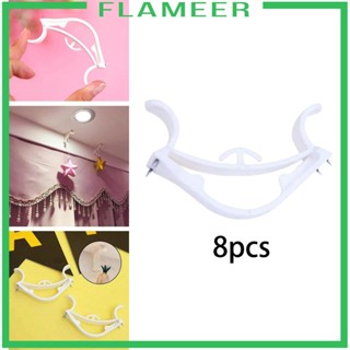 [Flameer] ตะขอแบนเนอร์ ติดเพดาน อุปกรณ์เสริม สําหรับแขวนลูกโป่ง 8 ชิ้น