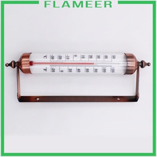 [Flameer] เครื่องวัดอุณหภูมิความชื้นดิจิทัล แบบแขวนผนัง 9.8x3.1 นิ้ว สําหรับบ้าน สวน กลางแจ้ง