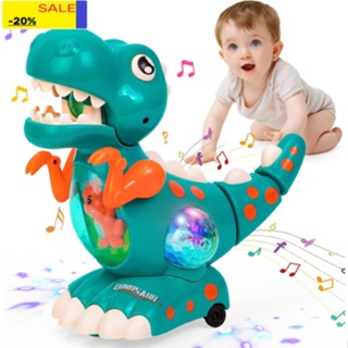 Baby Toys Musical Light Crawling Walking Dinosaur Toys for Boys Girls