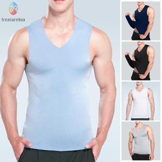 【TRSBX】Tank Top Tops Workout Vest Bodybuilding Casual Gym Mens Muscle Running