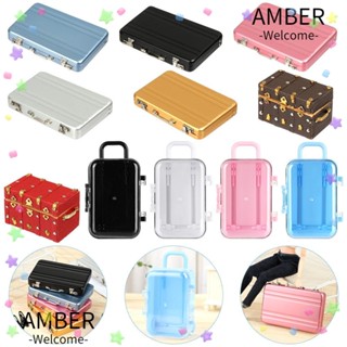 Amber โมเดลกล่องเครื่องประดับ ขนาดเล็ก 1:12 สําหรับตกแต่งบ้านตุ๊กตา DIY