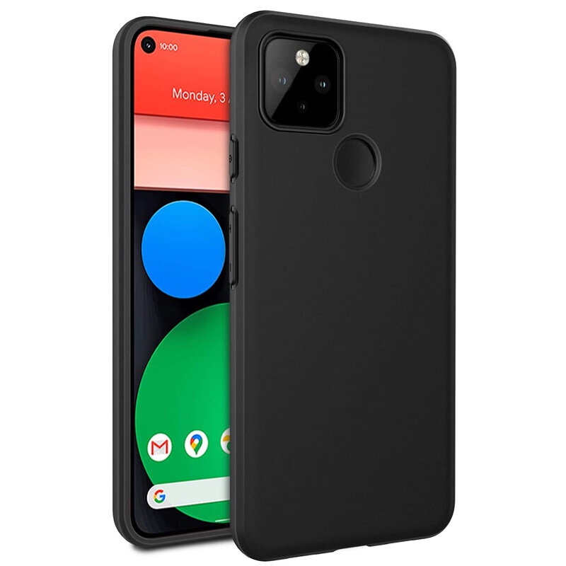 สําหรับ Google Pixel 5 ความรู้สึกผิว สลิมฟิต ยืดหยุ่น นิ่ม ของเหลว ซิลิโคน เคลือบด้าน ป้องกันรอยขีดข่วน เคสโทรศัพท์ ป้องกันลายนิ้วมือ