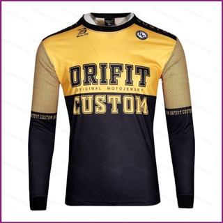 เสื้อกีฬาแขนยาว ลาย YX Drifit สีเหลือง สีดํา พลัสไซซ์ สําหรับผู้ชาย และผู้หญิง