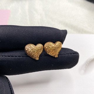 0823-SPSDY Queen Mothers New Retro Stud Earrings Peach Heart Classic Saturn Earrings Niche High-Grade Earrings for Women 7IA6