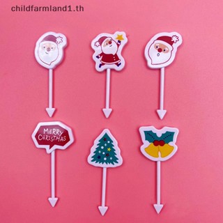 [childfarmland1] ส้อมจิ้มผลไม้ ลายการ์ตูน ขนาดเล็ก สุ่มสี สําหรับตกแต่งปาร์ตี้ [TH]