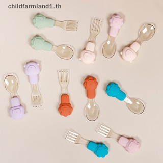 [childfarmland1] ชุดช้อนส้อม รูปสัตว์ ขนาดเล็ก สําหรับเด็ก 1 ชิ้น