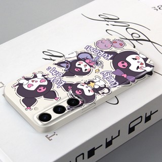 เคสโทรศัพท์มือถือ PC แข็ง ปิดด้านหลัง ลาย Kuromi Melody สไตล์เกาหลี สําหรับ Samsung Galaxy S23 Plus Ultra S22 S21 S20 FE Note9 Note 10 Plus Pro