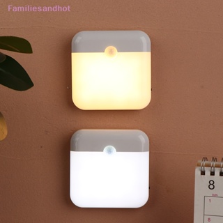 Familiesandhot&gt; โคมไฟ Led เซนเซอร์จับการเคลื่อนไหว ชาร์จ Usb สําหรับห้องนอน ห้องครัว บันได ทางเดิน ตู้เสื้อผ้า ตู้เสื้อผ้า Lighg