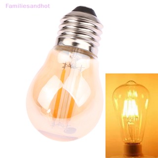 Familiesandhot&gt; หลอดไฟระย้า LED E27 2700K G45 2W 4W 6W สไตล์วินเทจ สําหรับโคมไฟระย้า