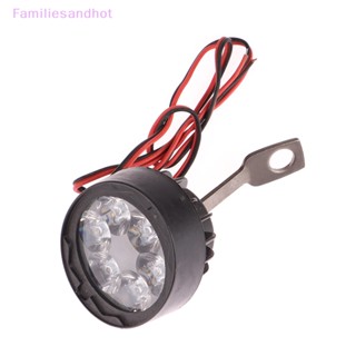 Familiesandhot&gt; ไฟหน้ารถจักรยานยนต์ Led 6 ดวง 12V สีขาว สว่างมาก นวัตกรรมใหม่ และใช้งานได้จริง ไฟตัดหมอก ทรงวงรี