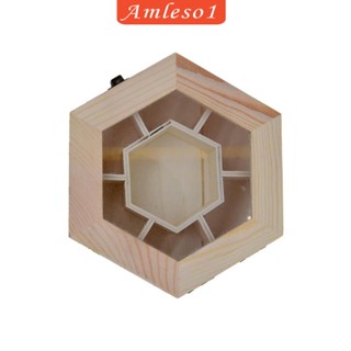 [Amleso1] กล่องไม้ธรรมชาติ แบบไม่มีฝาปิด และตัวล็อค