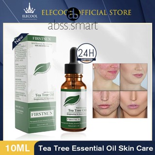 100% Tea Tree Pure Essential Oil Face Care Skin Treatment Oil Blackhead Remover ป้องกันแผลเป็นจุดด่างดำ Facial TECH3