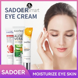 Sadoer 20g วิตามิน C Aloe Vera ทับทิมลดความหมองคล้ำ Eye Cream Lift Firm Brightening Eye Serum Moisturizing Whitening TECH3