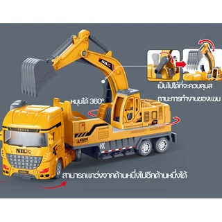 รถของเล่น รถก่อสร้าง รถบรรทุก รถโม่ปูน รถของเล่นแรงเฉื่อย โมเดลรถยนต์จําลอง