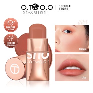 O.two.o Makeup Blush Stick Hydrating Gloss Lip &amp; Cheek 6 สีเครื่องสำอางค์ความงาม TECH3