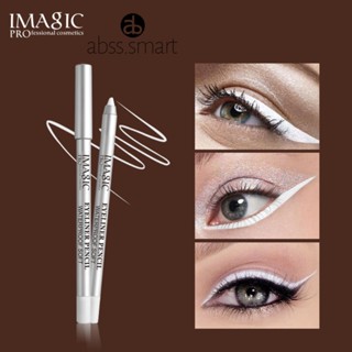 กันน้ำสีขาวอายไลเนอร์ Long Lasting Eye Liner ปากกา Ultrafine Quick-dry เม็ดสีสูงแต่งหน้าด้วยดินสอ Sharpener TECH3