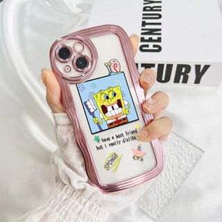 เคสโทรศัพท์มือถือแบบนิ่ม ใส กันกระแทก ลายสพันจ์บ็อบน่ารัก สําหรับ OPPO Realme C11 C15 C31 C35 Realme Narzo 50A Prime