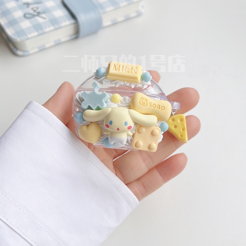 Stock Ready Cute Milk Toast Case สําหรับ Edifier W220T W320TN X2S 300NB GM3 X3 ฝาครอบซิลิโคนหูฟังโปร