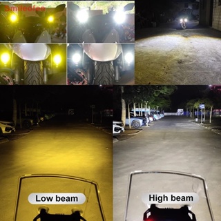 [Smileofen] ไฟโปรเจคเตอร์ LED เลนส์คู่ ขนาดเล็ก สําหรับรถจักรยานยนต์ ATV สกูตเตอร์