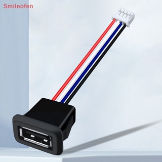 [Smileofen] ใหม่ ตัวเชื่อมต่อ USB 2.0 Type C Type-C พร้อมหัวเข็มขัดการ์ด ตัวเมีย 3A ชาร์จเร็ว กันน้ํา