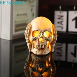 Bernardo โคมไฟเรซิ่น รูปหัวกะโหลก สําหรับตกแต่งปาร์ตี้ฮาโลวีน