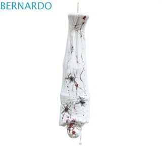 Bernardo จี้ไฟ LED รูปหัวกะโหลกผี เรืองแสง เปิดใช้งานด้วยเสียง สําหรับแขวนตกแต่งบ้านผีสิง