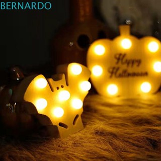 Bernardo โคมไฟ LED รูปฟักทอง ค้างคาว และดาว แบบไม้ สําหรับตกแต่งปาร์ตี้ฮาโลวีน