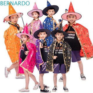 Bernardo ชุดเสื้อคลุมฮาโลวีน น่ากลัว โกธิค พร้อมหมวกพ่อมด ดาว สําหรับเด็กผู้ชาย เสื้อผ้าการแสดง