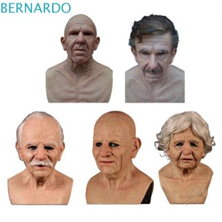 Bernardo หน้ากากยาง รูปคนแก่ 3D สําหรับตกแต่งปาร์ตี้ฮาโลวีน