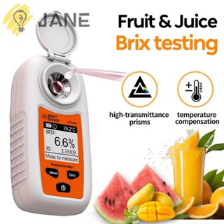 Jane เครื่องวัดปริมาณน้ําตาล แอลกอฮอล์ เบียร์ ไวน์ น้ําผลไม้ ดิจิทัล แบบพกพา ช่วง 0-35%