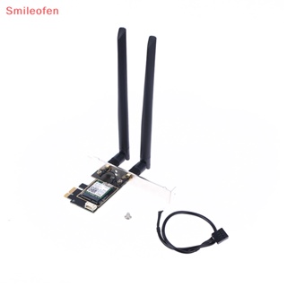 [Smileofen] อะแดปเตอร์การ์ดไร้สาย PCi-E 2.4G/ 5G Dual Band Intel 7260AC สําหรับเดสก์ท็อป PC 1200Mbps บลูทูธ 4.0