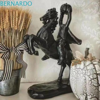 Bernardo รูปปั้นม้าสยองขวัญ ไร้หัว สีดํา สําหรับตกแต่งบ้าน DIY