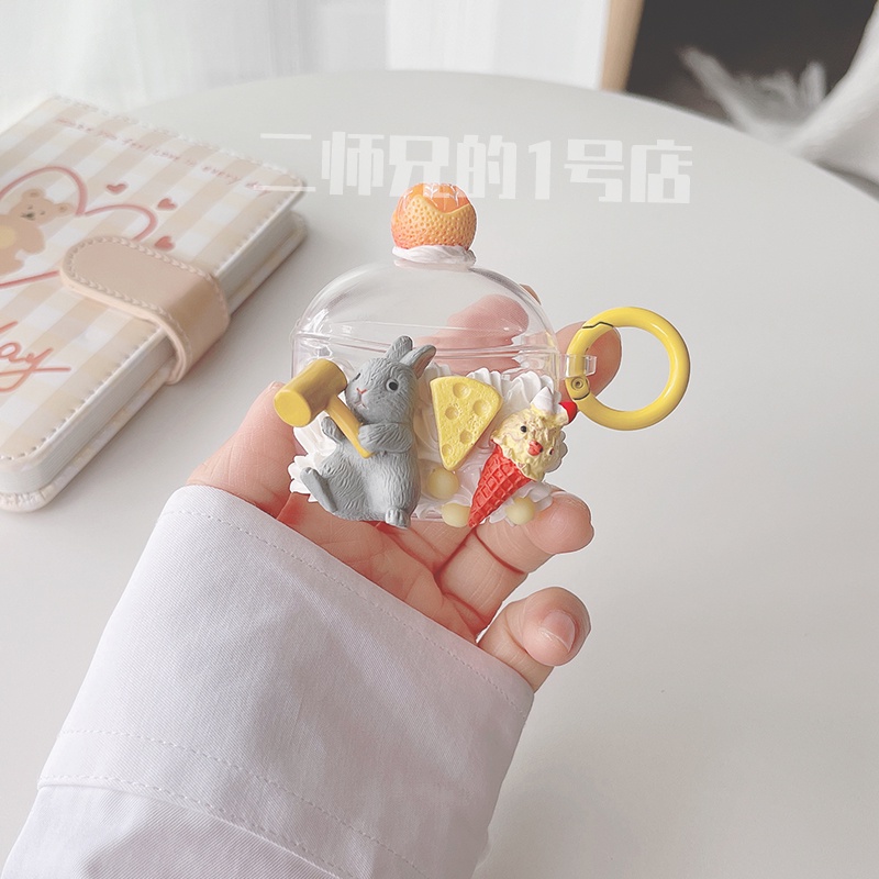 Stock Readybangchui Rabbit Case สําหรับ Edifier W220T W320TN X2S 300NB GM3 X3 ฝาครอบซิลิโคนโปร่งใสหู