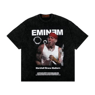 2023 Fashion EMINEM Oversize Short Sleeve T-shirt Steet Style T Shirts Men เหมาะสำหรับผู้ชายและผู้หญิง