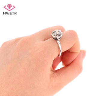 Hwetr ใหม่ แหวนสวดมนต์ทิเบต รูปดอกบัวนําโชค ปรับได้ ของขวัญ