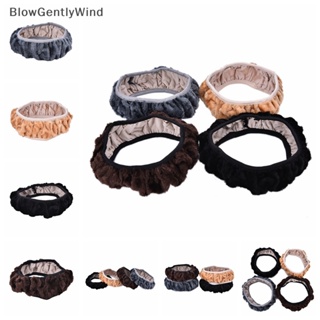 Blowgentlywind ปลอกหุ้มพวงมาลัยรถยนต์ ผ้าวูล แบบยาว ให้ความอบอุ่น