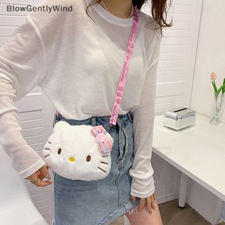 Blowgentlywind Sanrio Hello Kitty กระเป๋าสะพายไหล่ ขนาดมินิ ลายการ์ตูน สําหรับจัดเก็บของ BGW