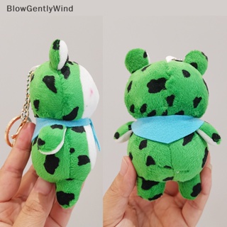 Blowgentlywind พวงกุญแจ จี้ตุ๊กตากบ ผ้าพันคอ สีแดง สีฟ้า สร้างสรรค์ สําหรับห้อยกระเป๋านักเรียน 1 ชิ้น