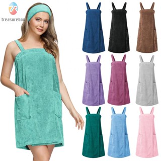 【TRSBX】Bath Towel Robe Body Wrap Womens Bath Dress Nightwear SPA Sexy Sleepwear