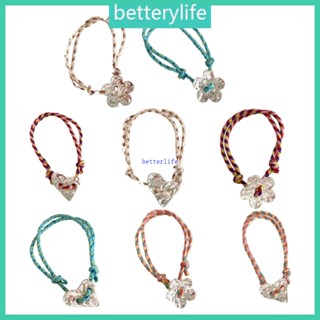 Btf สร้อยข้อมือเชือกฝ้ายทอ หรูหรา เครื่องประดับข้อมือ มีสไตล์ สําหรับผู้หญิง