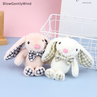 Blowgentlywind พวงกุญแจตุ๊กตากระต่ายน่ารัก จี้ตุ๊กตายัดนุ่น แบบนิ่ม สําหรับตกแต่งกระเป๋าเป้สะพายหลัง กระเป๋ารถยนต์ ของขวัญเด็ก