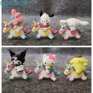 Bernardo โมเดลฟิกเกอร์ PVC รูปยูนิคอร์น KT Cat My Melody ของขวัญคริสต์มาส สําหรับตกแต่งบ้าน