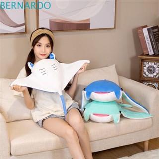 Bernardo หมอนตุ๊กตานุ่ม รูปกวาง ปลา Manta Ray ขนาด 45*70 ซม. ของขวัญ สําหรับตกแต่งบ้าน